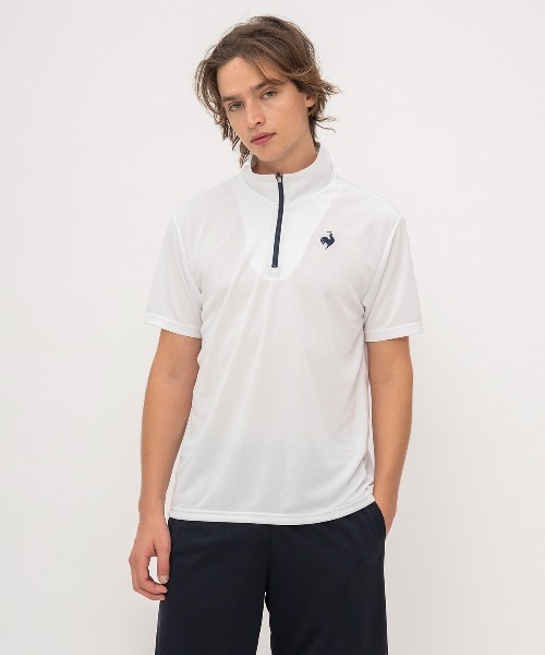 le coq sportif tシャツ エコペットハーフジップシャツ メンズ