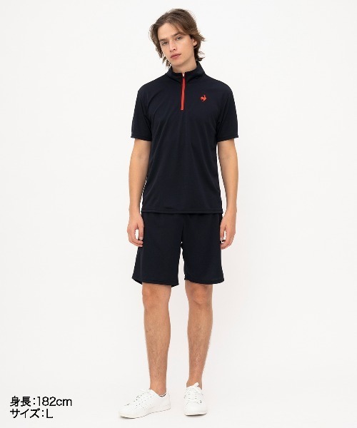 le coq sportif tシャツ エコペットハーフジップシャツ メンズ