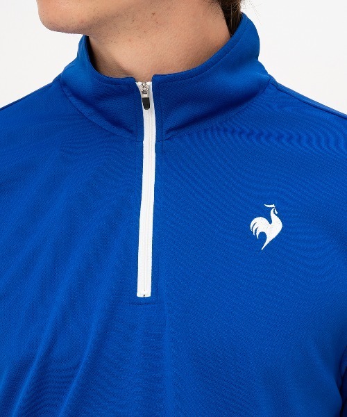 LE COQ SPORTIF エコペットハーフジップ半袖シャツ ci5 le coq sportif ルコック ハーフジップシャツ 半袖 メンズ エコ