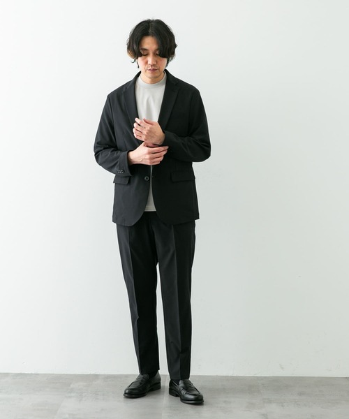 EVOLUTION 4WAYストレッチジャケット&パンツ スーツ ブラック XL ゼロプレッシャースーツ【スラックス】【4WAYストレッチ