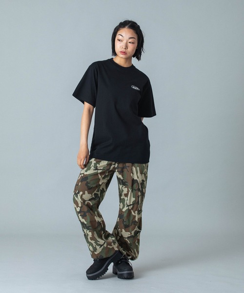 X-girl（エックスガール） パンツ WAIST RIB EASY PANTS レディース