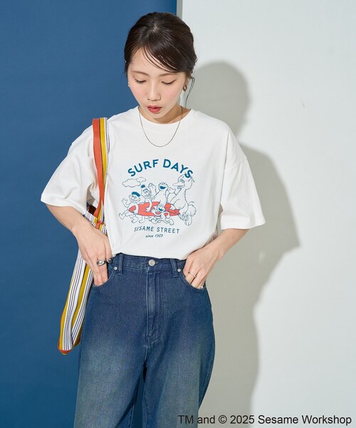 「FREAK'S STORE」 半袖シャツ LARGE ブルー レディース FREAK'S STORE シャツ FREAK'S STORE/フリークスストア EASY