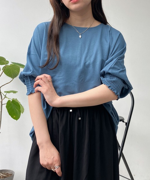 AS KNOW tシャツ ○接触冷感シャーリング半袖プルオーバー