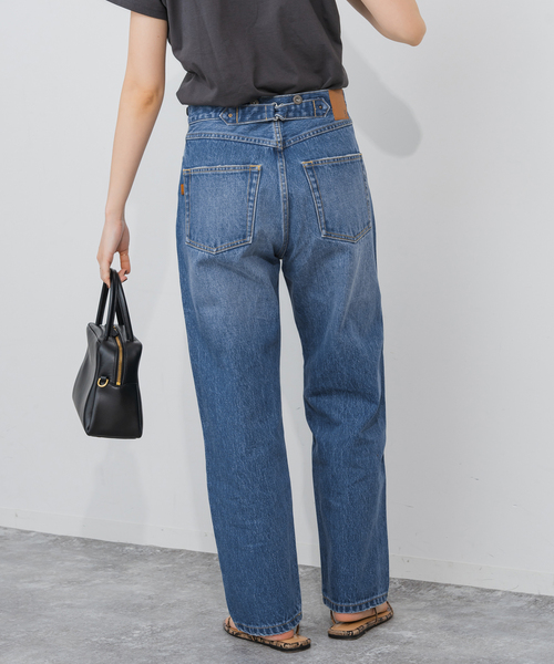 パンツ spick and span 5 1/2 BAGGY DENIM 予約》5 1/2 BAGGY DENIM (Black）（デニムパンツ・ジーンズ