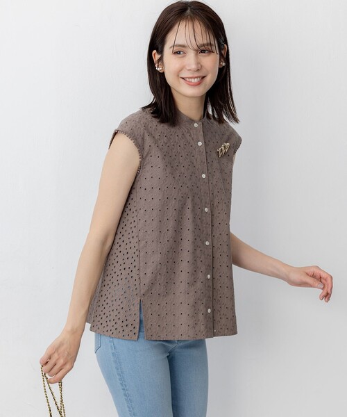 クリニャンクール蚤の市で購入②☆レース エンブロイダリー ブラウス 