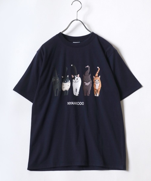 tシャツ 神保町にゃんこ堂 猫プリントTシャツ レディース : ZOZOTOWN