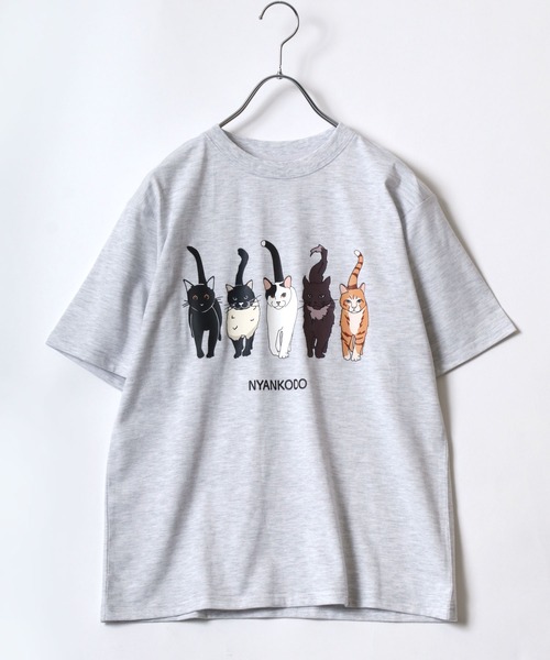 tシャツ 神保町にゃんこ堂 猫プリントTシャツ レディース