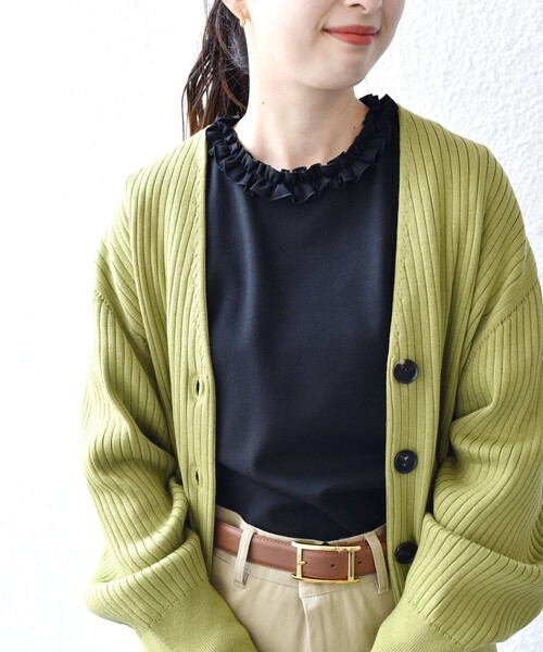 「SHIPS」 長袖カットソー ONE SIZE ブラック レディース SHIPS 「SHIPS」 長袖カットソー ONE SIZE ブラック レディース
