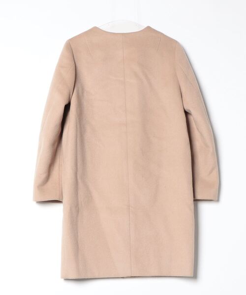 Deuxieme Classe ノーカラーコート 36 クリーニング済み deuxieme 