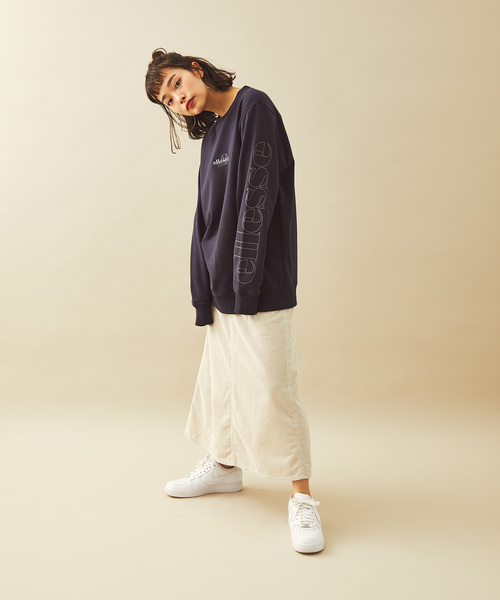ellesse 「ellesse」 スウェットカットソー M ライトグレー