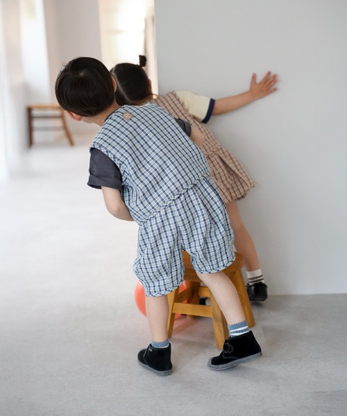 ベスト 「3-10才対応」「Better Together」チェック柄ベスト キッズ 子供服 男の子 女の子 | BONJOUR SAGAN enfant | 05