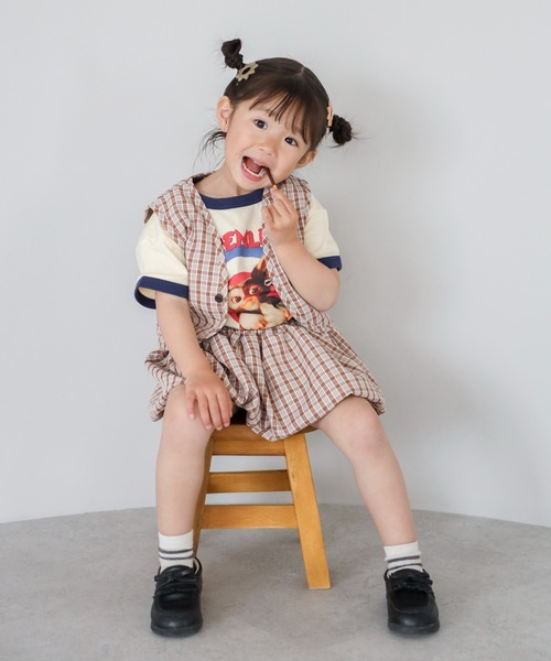 ベスト 「3-10才対応」「Better Together」チェック柄ベスト キッズ 子供服 男の子 女の子 | BONJOUR SAGAN enfant | 11