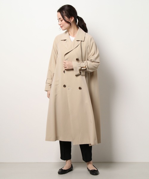 「31 Sons de mode」 トレンチコート 36 ピンク レディース_画像3