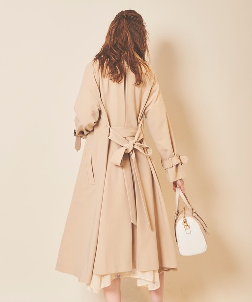 「31 Sons de mode」 トレンチコート 36 ピンク レディース_画像5