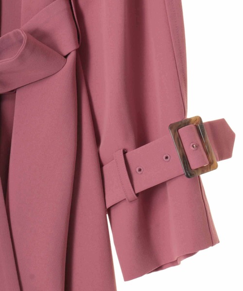 「31 Sons de mode」 トレンチコート 36 ピンク レディース_画像8