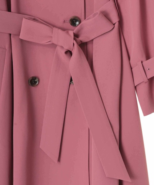 「31 Sons de mode」 トレンチコート 36 ピンク レディース_画像9
