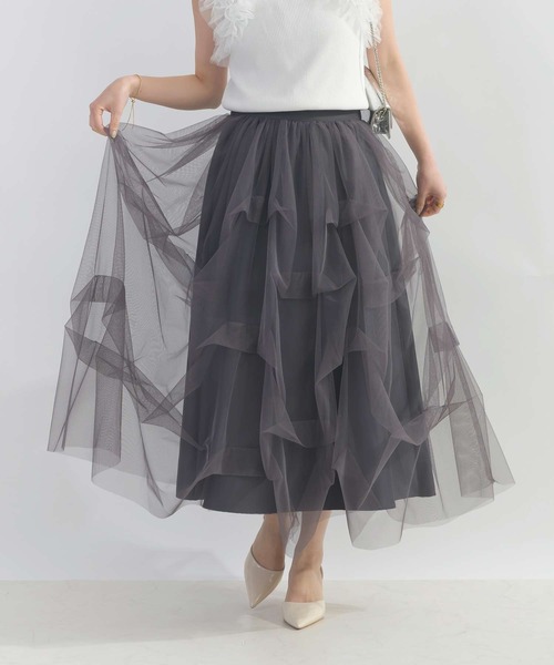 PICCIN PERLA スカート 変形チュールスカート : ZOZOTOWN Yahoo!店