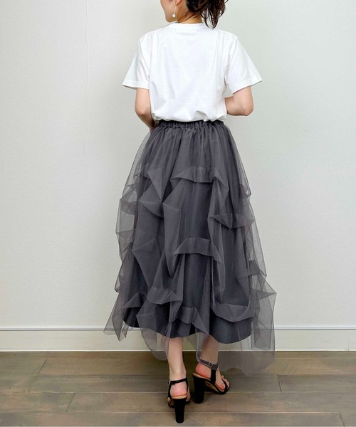 PICCIN PERLA スカート 変形チュールスカート : ZOZOTOWN Yahoo!店