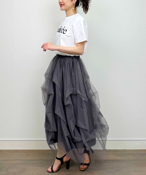 PICCIN PERLA スカート 変形チュールスカート : ZOZOTOWN Yahoo!店
