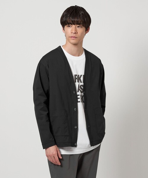 green label relaxing カーディガン ドットメッシュ メンズ
