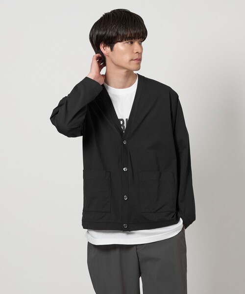 green label relaxing カーディガン ドットメッシュ メンズ