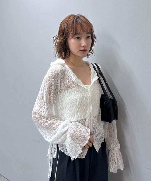 [mline]半袖ドロストレーストップス セール】【4色展開】[mline]半袖ドロストレーストップス（シャツ