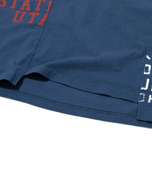 tシャツ CUBE SUGAR/キューブシュガー　ストライプMIX 切替半袖シャツPO レディース CUBE SUGAR tシャツ SUGAR/キューブシュガー ストライプMIX 切替