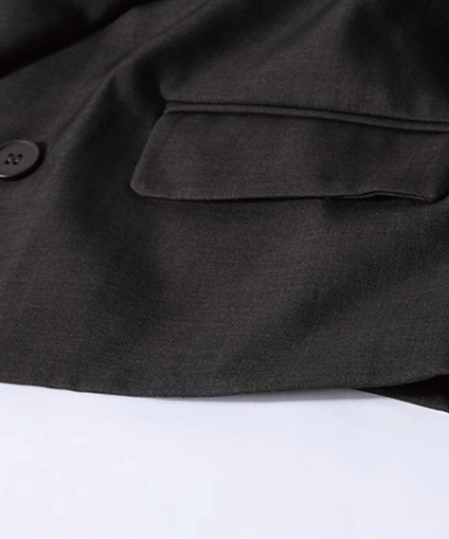 [LA POMME petit] tailored jacket SMALL серый женский 