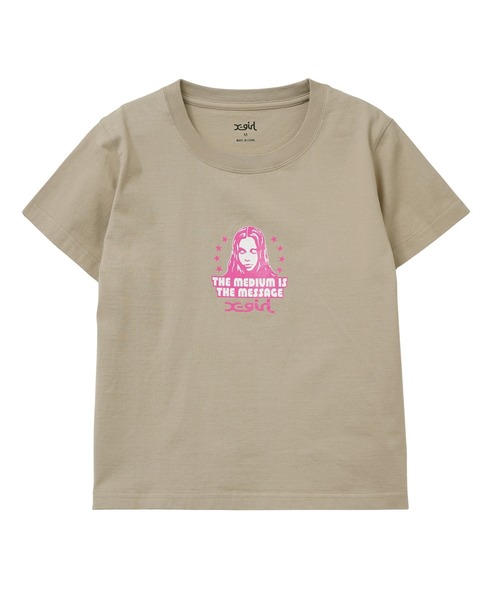 tシャツ STAR AND FACE S/S BABY TEE レディース