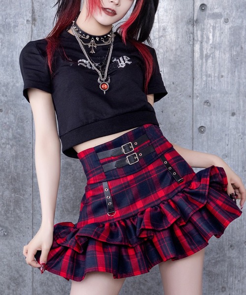 Amilige（アミリージュ） tシャツ DARK ANGEL BEARラインストーンチビT