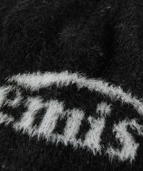 【EMIS】 NEW LOGO SHAGGY BEANIE /追跡付 NEW LOGO SHAGGY BEANIE-BLACK - EMIS