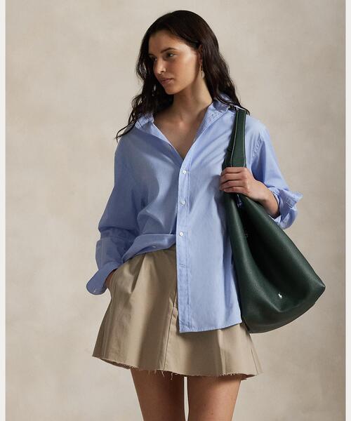 ほぼ完売！*POLO RALPH LAUREN*Polo Play レザー ラージトート POLO RALPH LAUREN トートバッグ Polo Play レザー ラージ