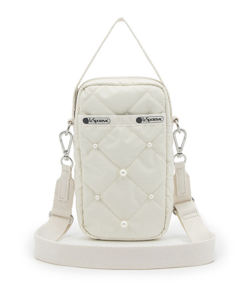 レスポートサック　ホワイトキルティング　ショルダーバッグ　パール LeSportsac（レスポートサック） ショルダーバッグ バッグ MINI PHONE
