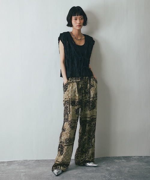 ベスト ジレ EMAGO 花刺繍シアーベスト レディース ベスト ジレ 刺繍レースシアーベスト レディース : ZOZOTOWN