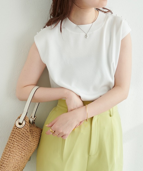 natural couture 「natural couture」 ノースリーブニット FREE