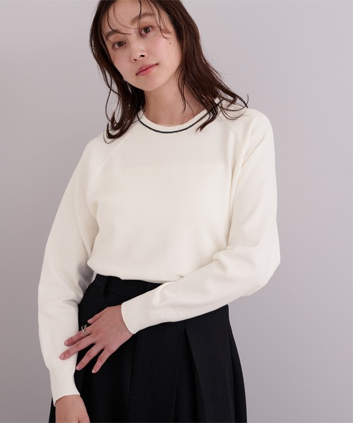 UR Lab.　アーバンリサーチラボ　　キレイカラー　ラグランクルーネックニット ITEMS URBANRESEARCH（アイテムズ アーバンリサーチ） ニット セーター