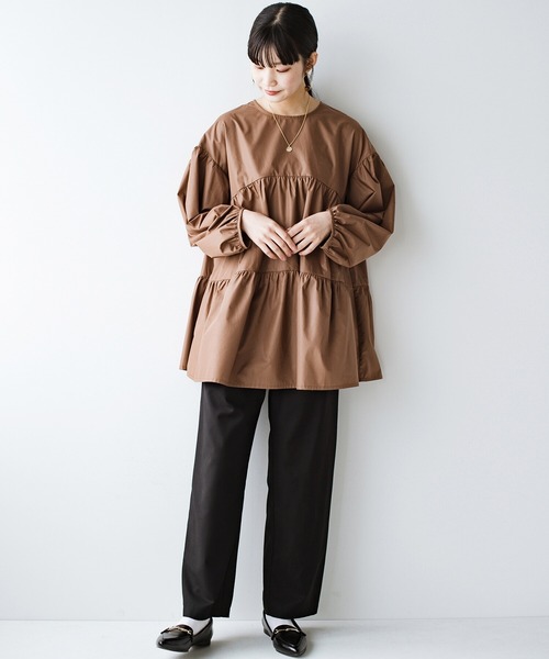 [haco!] [que made me] длинный рукав туника 1 Brown женский 
