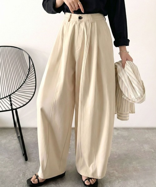 Java パンツ 「JaVaジャバコラボ」カーブで魅せる、抜け感シルエット