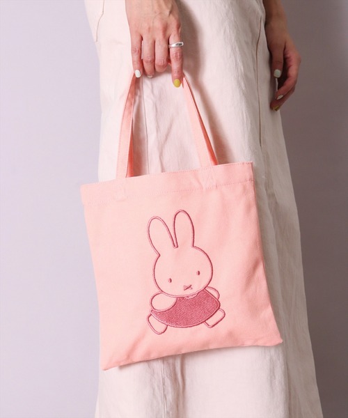 ミッフィー　刺繍トートバッグ ミッフィー miffy 刺繍トートバッグ (グリーン) 推し活 オタ活