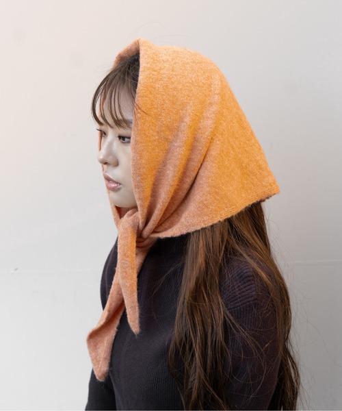 hwyl（ヒュイル） ストール マフラー トライアングル ニットストール