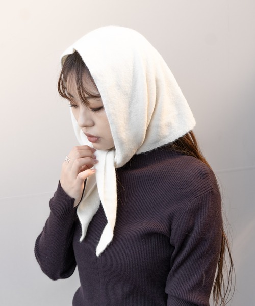 新品未使用COOTIEストール2012デットストックマフラークーティーバンダナ COOTIE / Wool Stole -Black-