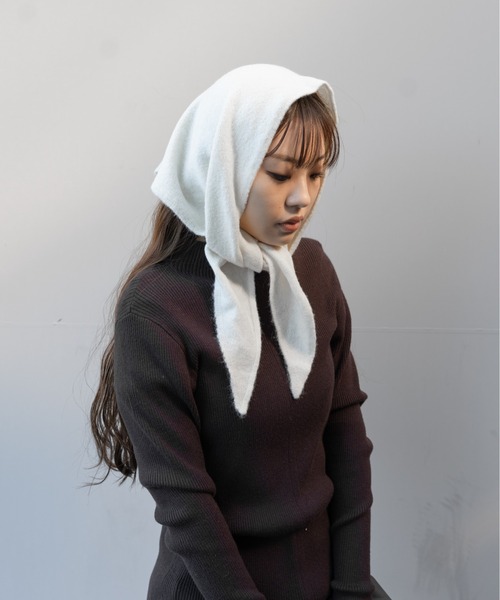 hwyl（ヒュイル） ストール マフラー トライアングル ニットストール
