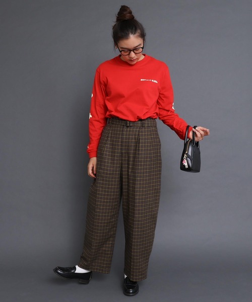 I am I in fact（アイアムアイインファクト） パンツ VIERA CHECK