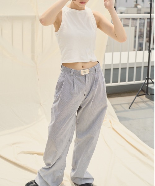 common gull product ストライプパンツ common gull products ストライプパンツ - メルカリ