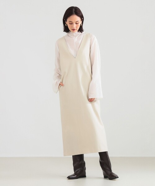 Demi-Luxe BEAMS（デミルクス ビームス） ワンピース 2WAY Vネック