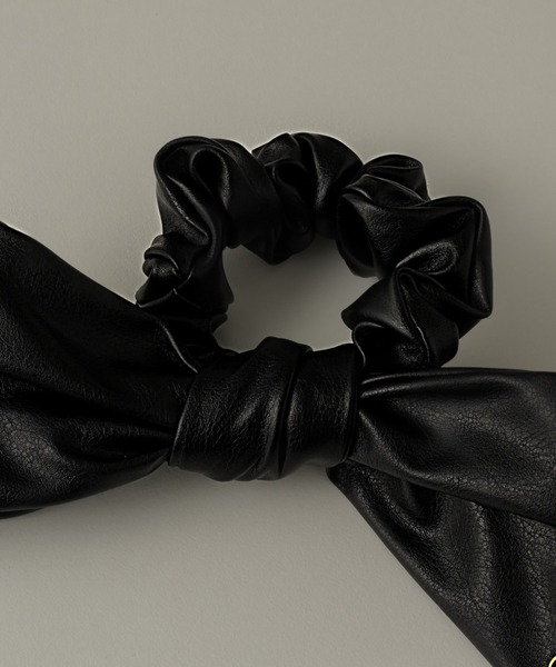 muku シュシュ LOOP CHOUCHOU/FAKE LEATHER : ZOZOTOWN Yahoo!店