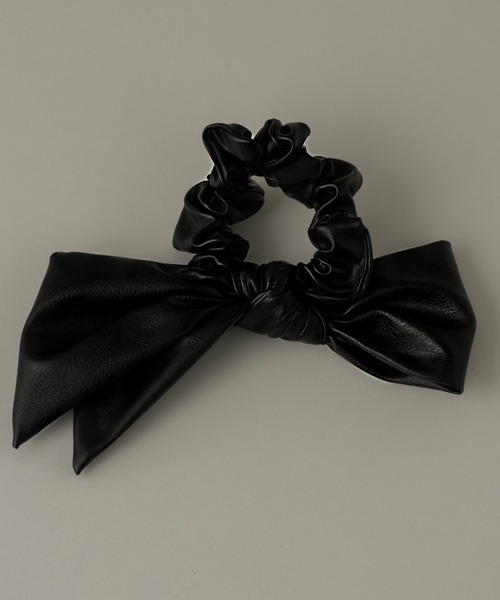 muku シュシュ LOOP CHOUCHOU/FAKE LEATHER : ZOZOTOWN Yahoo!店