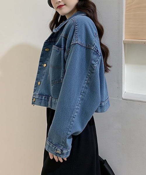cammie デニムジャケット gジャン バックオープンビッグポケットデニム 