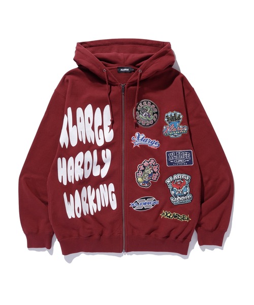 XLARGE パーカー MULTI LOGO ZIP UP HOODED SWEATSHIRT メンズ