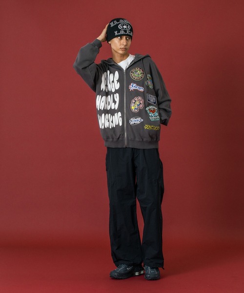 XLARGE パーカー MULTI LOGO ZIP UP HOODED SWEATSHIRT メンズ